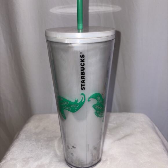 Starbucks 2022 HOLIDAY MERMAID Iridescent Siren Cold Cup 24 oz Tumbler Venti EUC - Picture 5 of 7